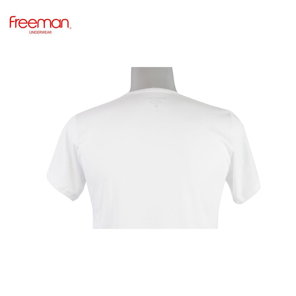 Áo thun nam ngắn tay cổ tim cotton thoáng mát FREEMAN TSF315