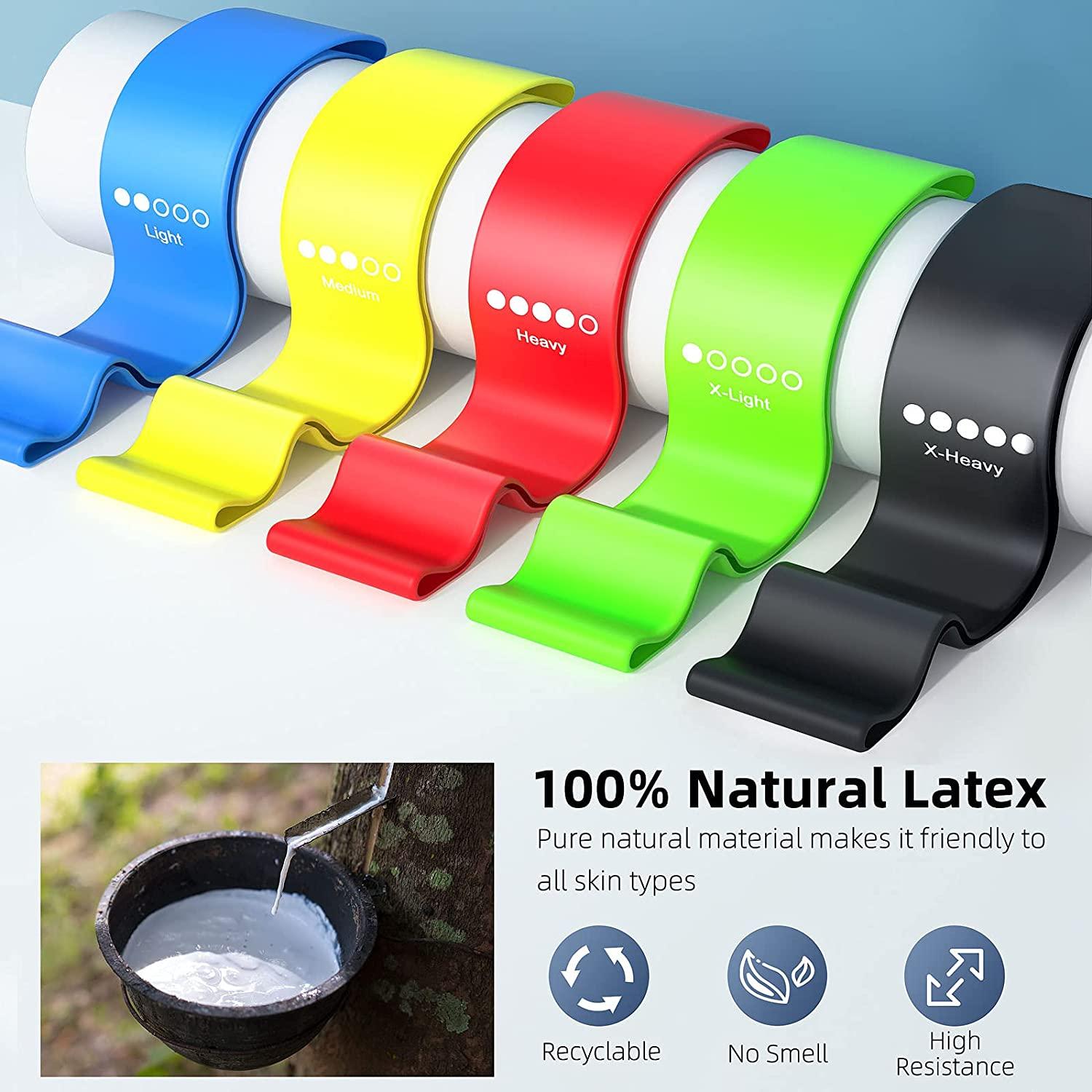 Các dải kháng cao thể dục tập thể dục cho ban nhạc cao su tập luyện sức mạnh tập luyện thiết bị tập thể dục thiết bị đàn hồi các dải đàn hồi Color: Green 1PCS
