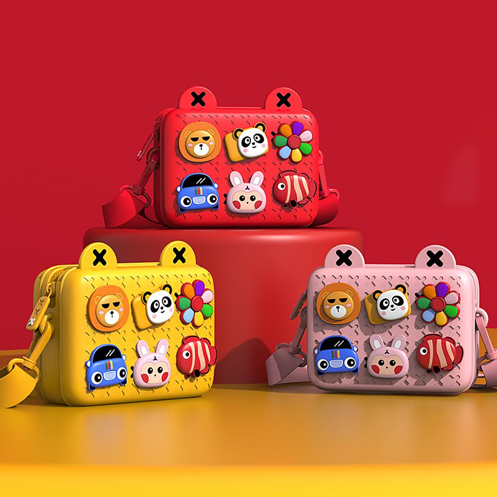 Trẻ Em Hoạt Hình Hình Đeo Vai Bé Sứ Giả Ví Cầm Tay Chống Nước Tự Làm Ví Túi Cho Bé Gái Bé Trai Nhỏ Túi Đeo Chéo