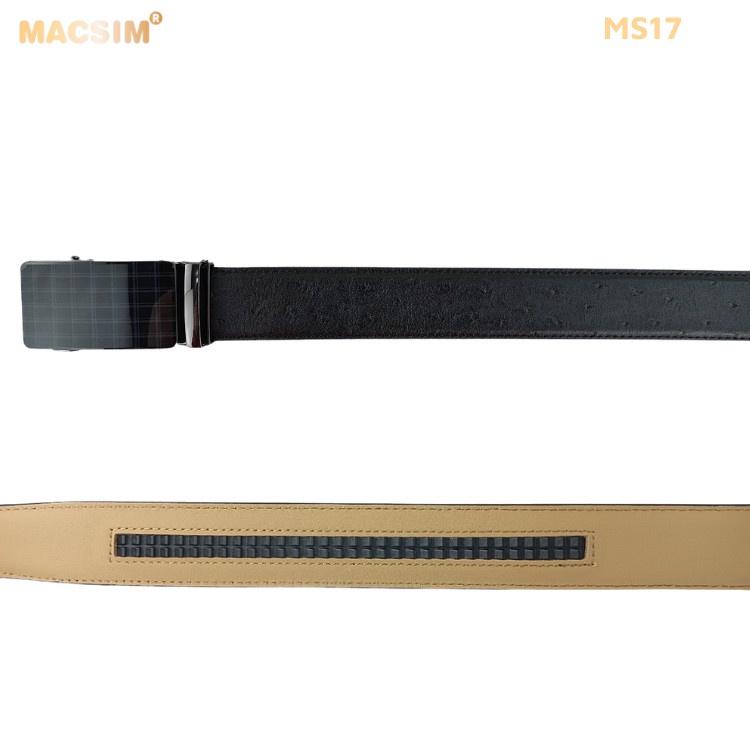 Hình ảnh Thắt lưng nam -Dây nịt nam da thật cao cấp nhãn hiệu Macsim MS17