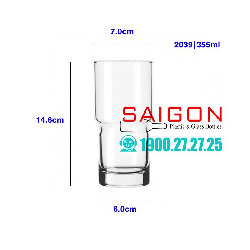 Ly Thủy Tinh Libbey Newton Cooler 355ml , 473ml , 592ml | Tùy Chọn Dung Tích