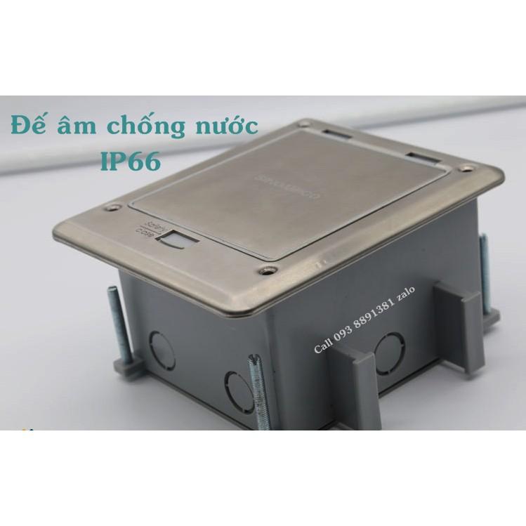 Ổ điện âm sàn chống nước Sinoamigo SOB-2SFC chính hãng