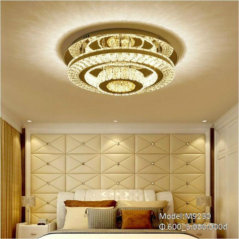 Đèn Ốp Trần Mâm Pha Lê Trang Trí Hiện Đại Mã A1 LQ