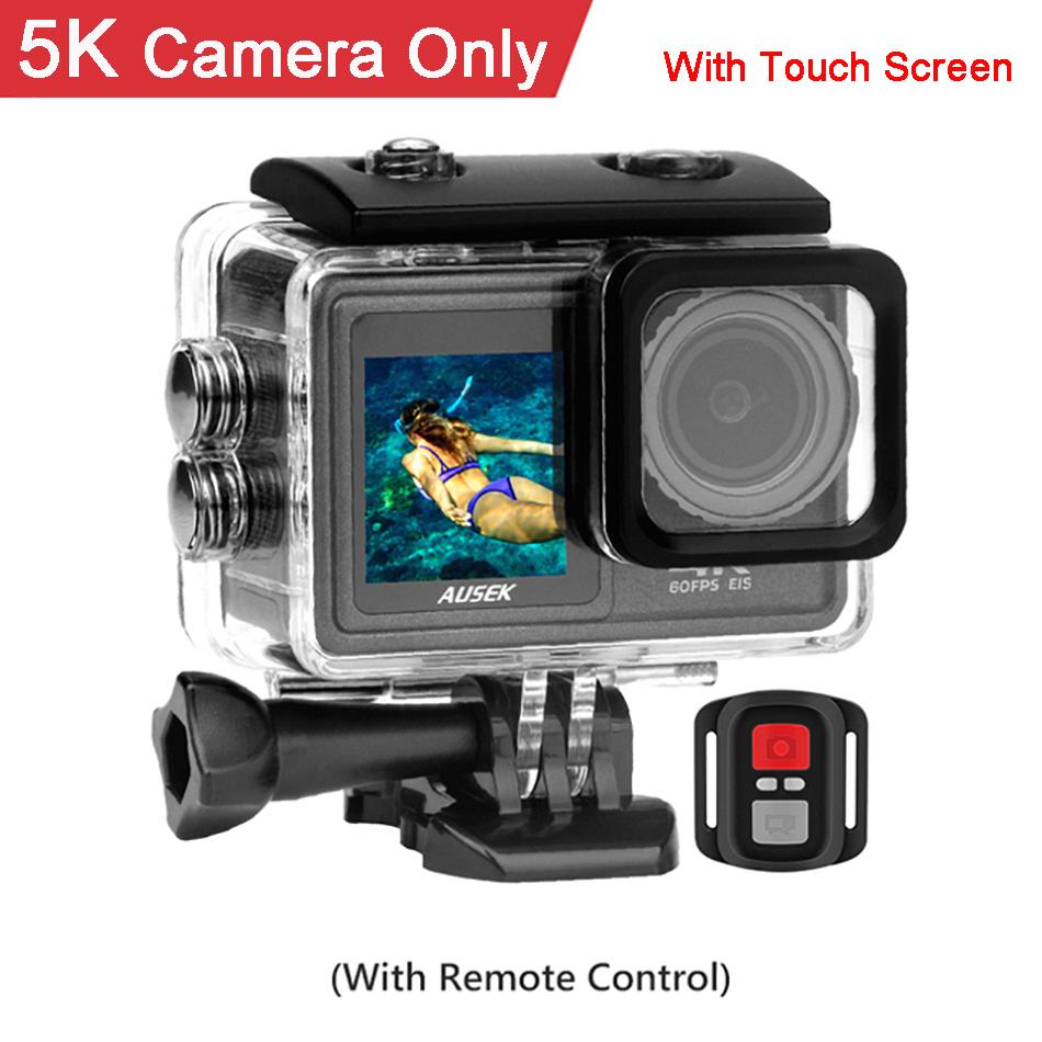 Camera hành động Bộ lọc có thể tháo rời 6 Lens 5K 30fps 60fps 48MP Màn hình kép 2