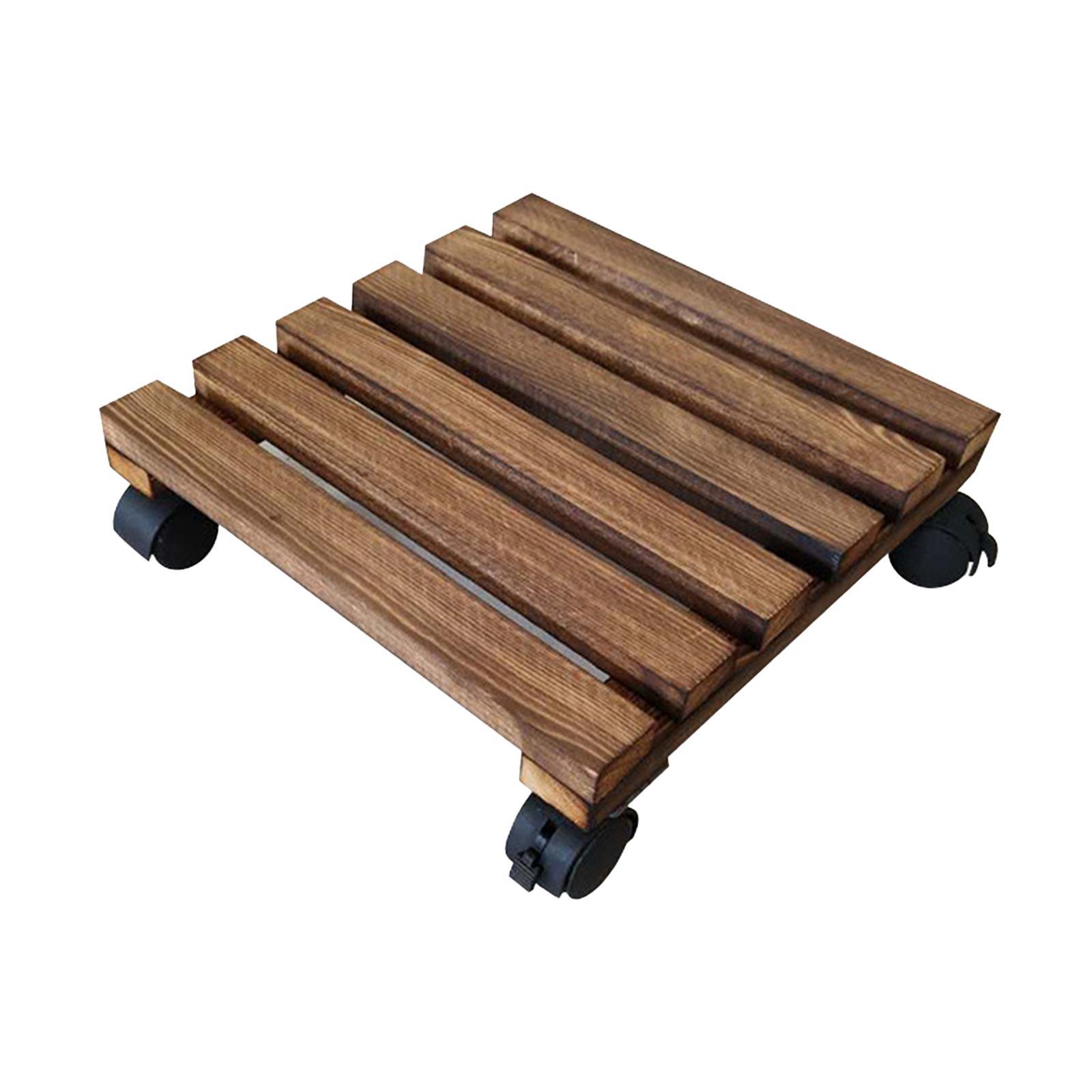 Planter Stand Roller Flower Plant Pot Holder for Room Indoor Patio