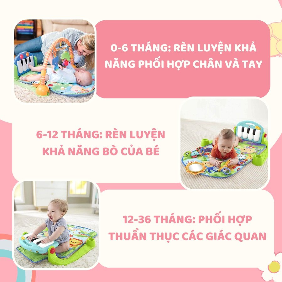 Thảm Nhạc Cho Bé Sơ Sinh, Thảm Đàn Piano Cho Bé, Thảm Đồ Chơi Cho Bé, Hình Thù Ngộ Nghĩnh Nhiều Màu - Hàng Nhập Khẩu