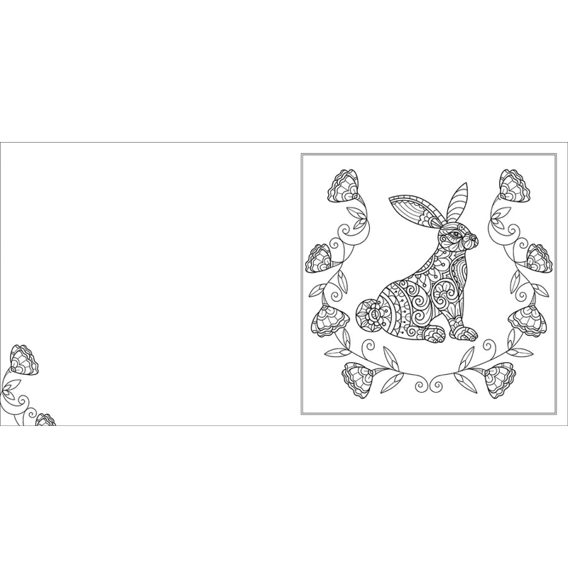 Sách Happy Thoughts - Mindful Easter Colouring Book