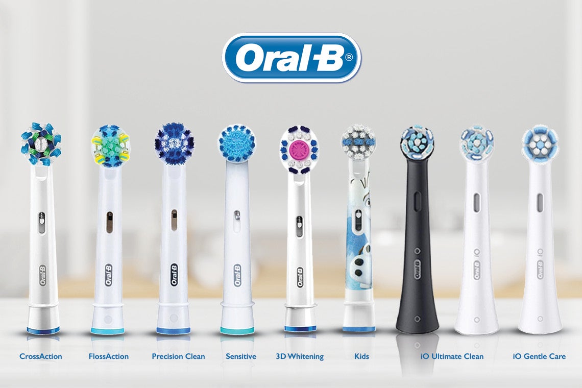 Bàn chải điện, đầu bàn chải oral b - Làm sạch răng, phòng sâu, sạch sẽ bề mặt răng, kẻ răng, đường viền nướu. Răng miệng sạch, khỏe mạnh và thơm tho tự tin khoe nụ cười rạng ngời - QuaTangMe Extaste