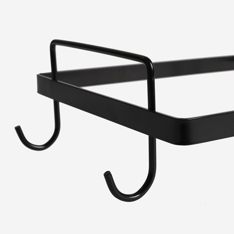 Kệ sắt treo rác cài cửa tủ bếp đa năng, kèm 4 móc treo 26x15.3x7,7cm, chọn màu theo ý