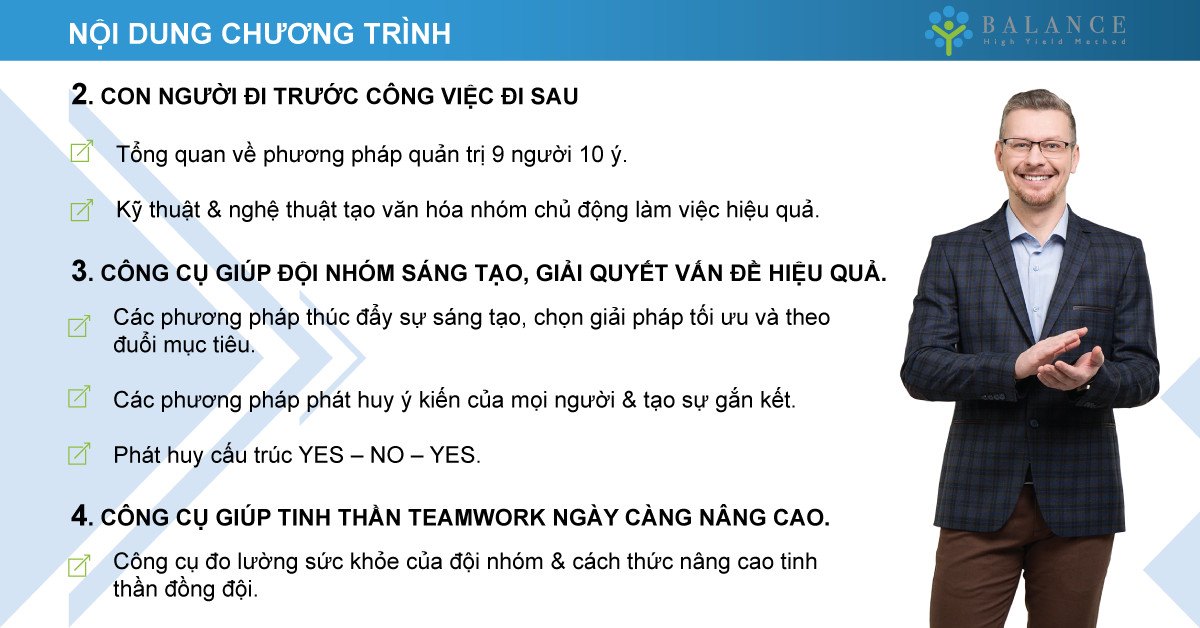 KHÓA HỌC KỸ NĂNG LÀM VIỆC ĐỘI NHÓM HIỆU QUẢ.
