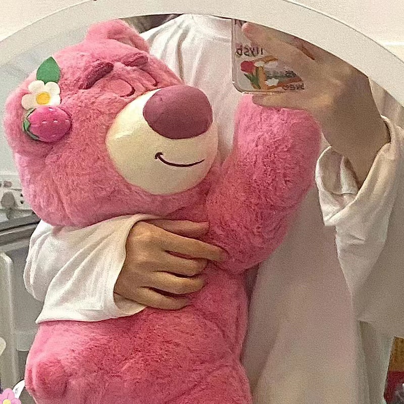 Gấu bông Lotso Huggin Bear gấu dâu có mùi thơm nhẹ 35/50/60/75cm