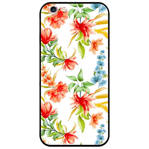 Ốp lưng in cho Iphone 6 Plus/ 6s Plus Mẫu Cành Hoa Lan Đỏ
