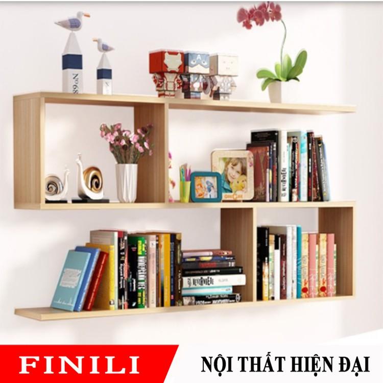 Kệ sách treo tường thiết kế hiện đại cho phòng khách FNL-13