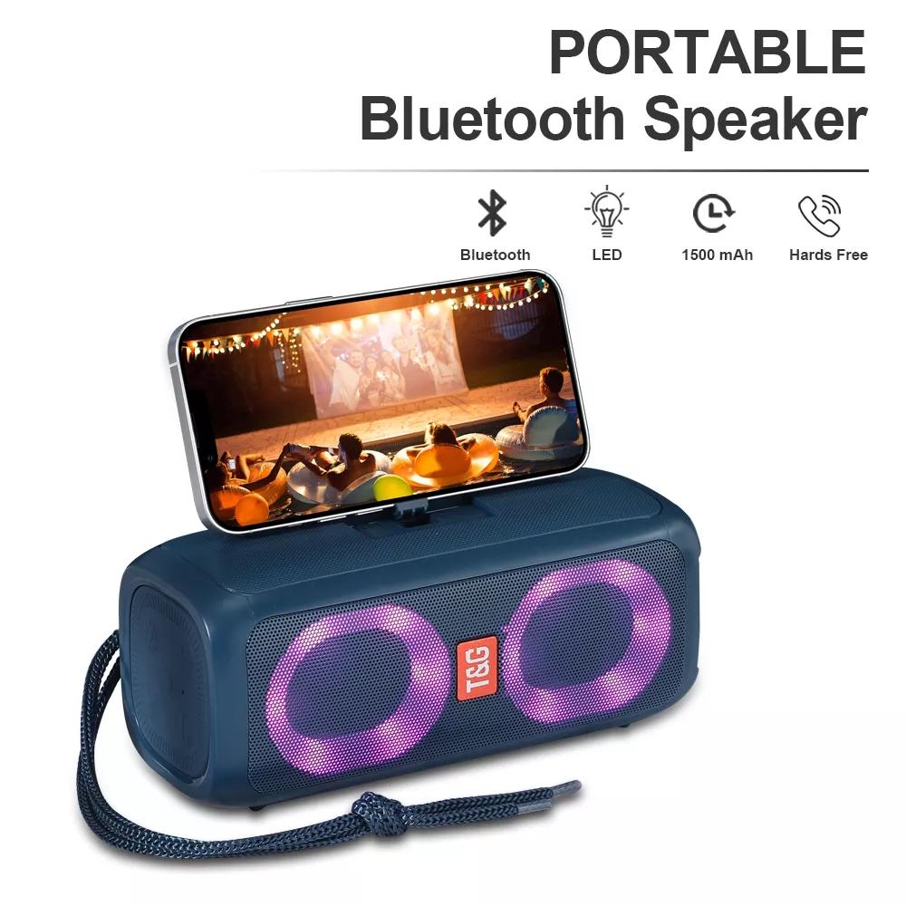 TG333 Loa bluetooth không dây công suất 30W thẻ loa kép loa siêu trầm ngoài trời Đèn nhiều màu RGB với đài FM caixa de som Màu sắc: xanh lá cây
