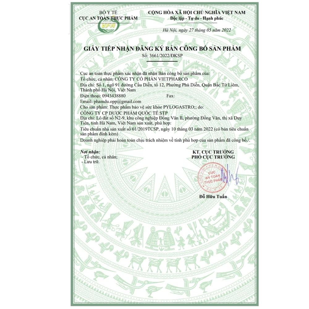 Pylogastro - Đào thải HP, bảo vệ dạ dày