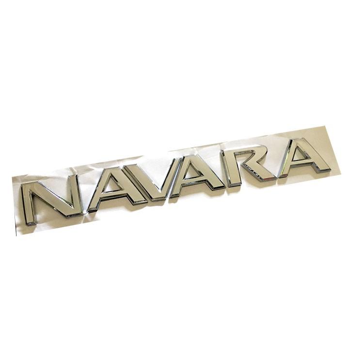 Tem Logo Chữ Nổi NAVARA Dán Trang Trí Đuôi Xe Nissan Navara