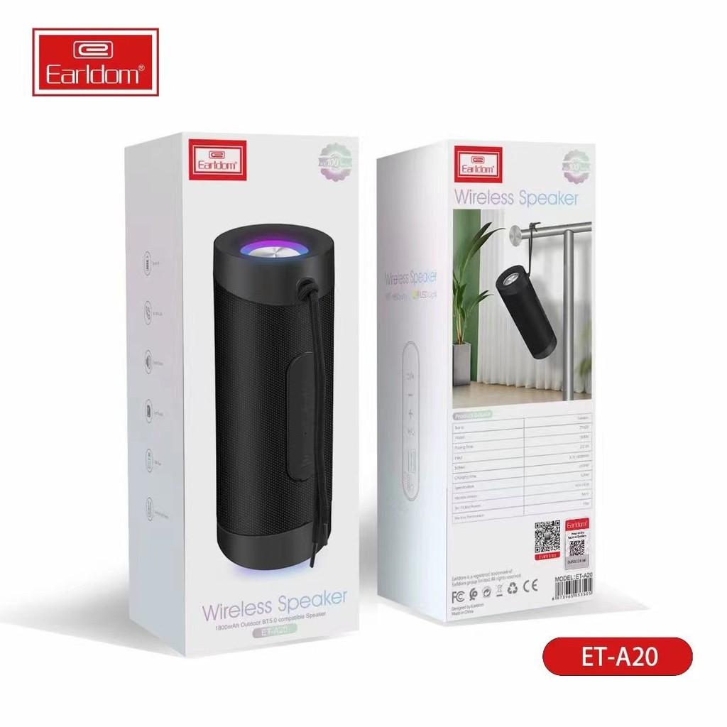 Loa Bluetooth mini Earldom A20- A21 Thiết kế trẻ trung âm thanh sống động nhỏ gọn dễ dàng mang theo -Hàng Chính Hãng