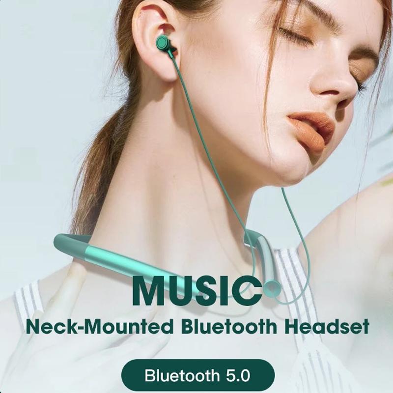 TWS Cổ Không Dây Bluetooth 48H Cuộc Sống Lâu Dài Chạy Bộ Thể Thao Tai Nghe Chống Nước Thể Thao Tai Nghe Nhét Tai Giảm Tiếng Ồn Tai Nghe