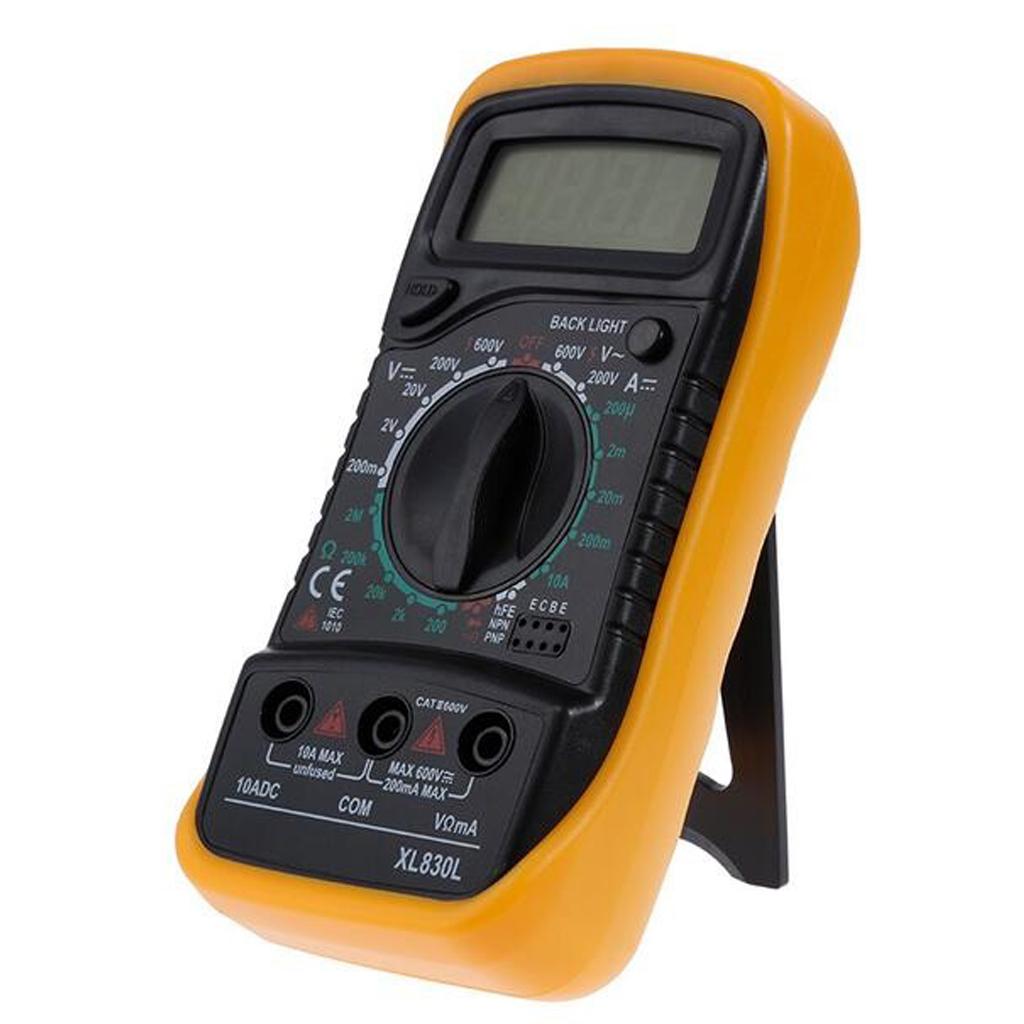XL830L Portable LCD Auto Ranging Digital Multimeter AC DC OHM Volt Tester