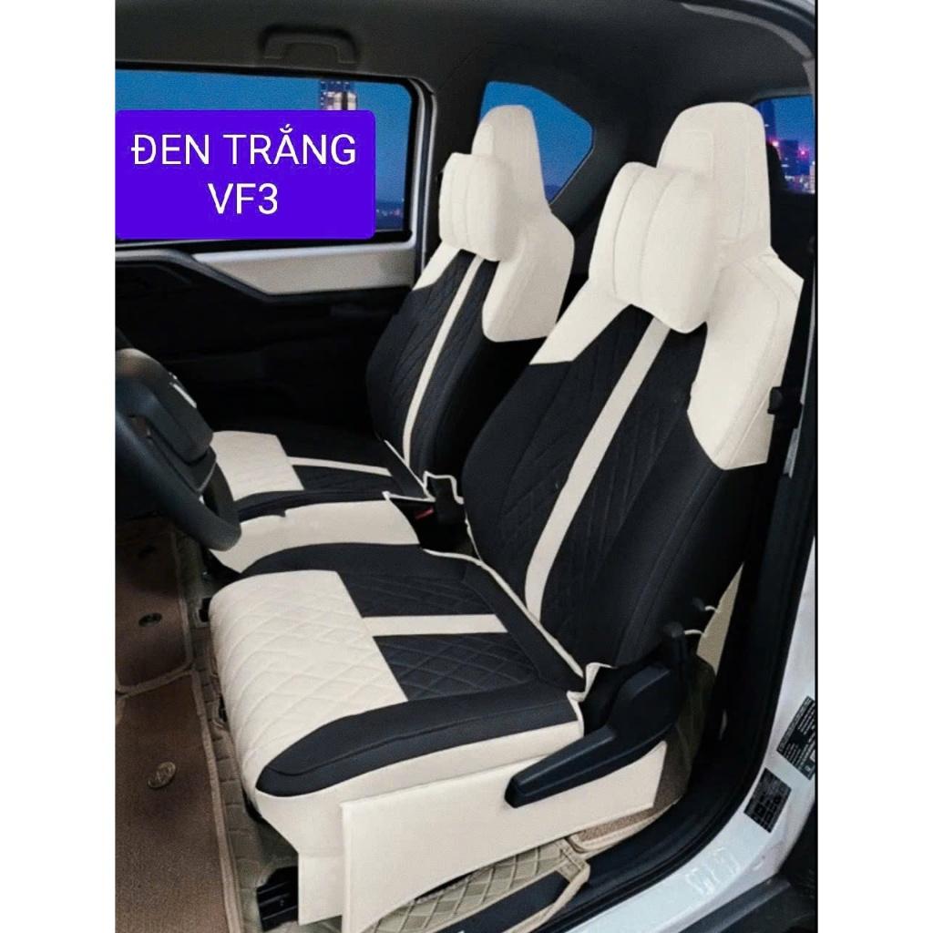 Áo ghế VF3 hàng 9D may theo xe, Áo ghế da Nappa giúp bảo vệ ghế da của xe luôn như mới, Hàng Cao Cấp
