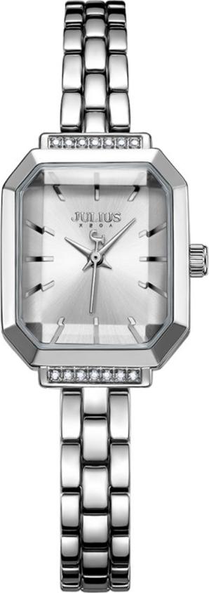 Đồng Hồ Nữ Ja-1064A Julius Hàn Quốc (Trắng Bạc)