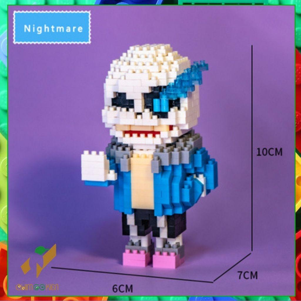 Đồ chơi mô hình SANS lắp ráp 600 chi tiết trong undertale ink sans au sans   Shopee Việt Nam