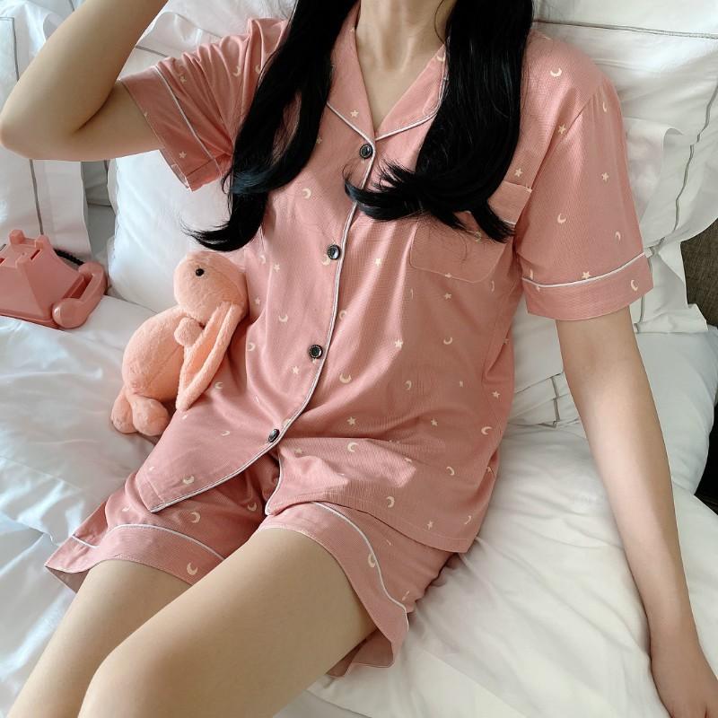 Pijama mặc ở nhà, Bộ Ngủ Nữ cotton cộc nhiều màu CCCP06