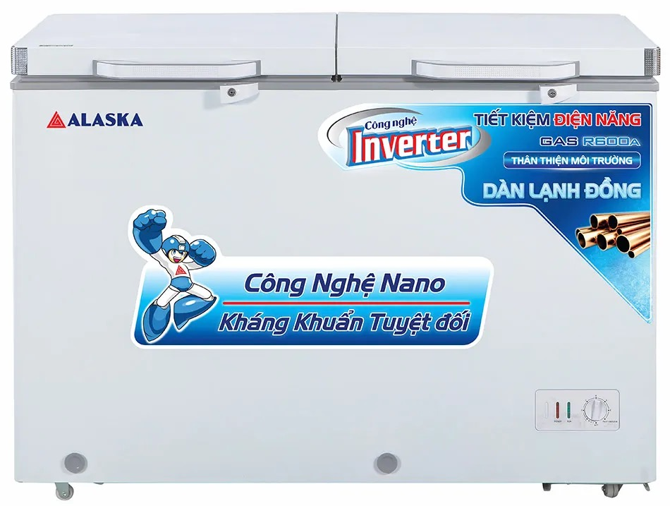 TỦ ĐÔNG MÁT INVERTER ALASKA 500 LÍT BCD-5068CI - hàng chính hãng