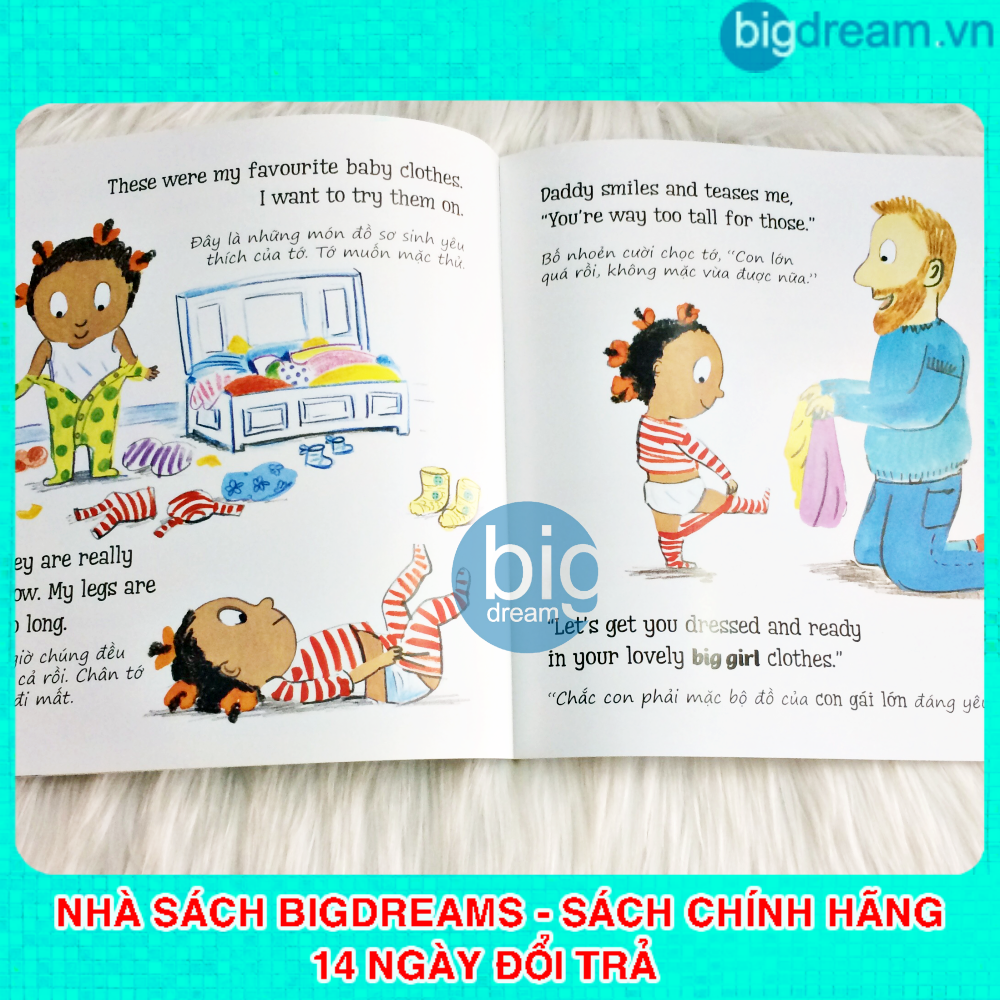 Song ngữ dành cho em bé lớn trong gia đình - Bé có em Tập làm anh chị (Bộ 3 quyển) Truyện kể cho bé trước giờ đi ngủ