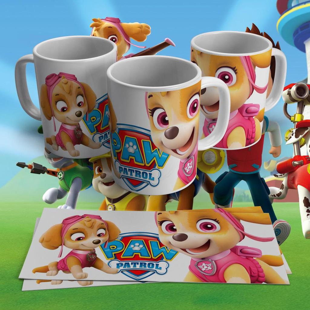 Cốc sứ cao cấp in hình đội chó cứu hộ Paw Patrol Mini