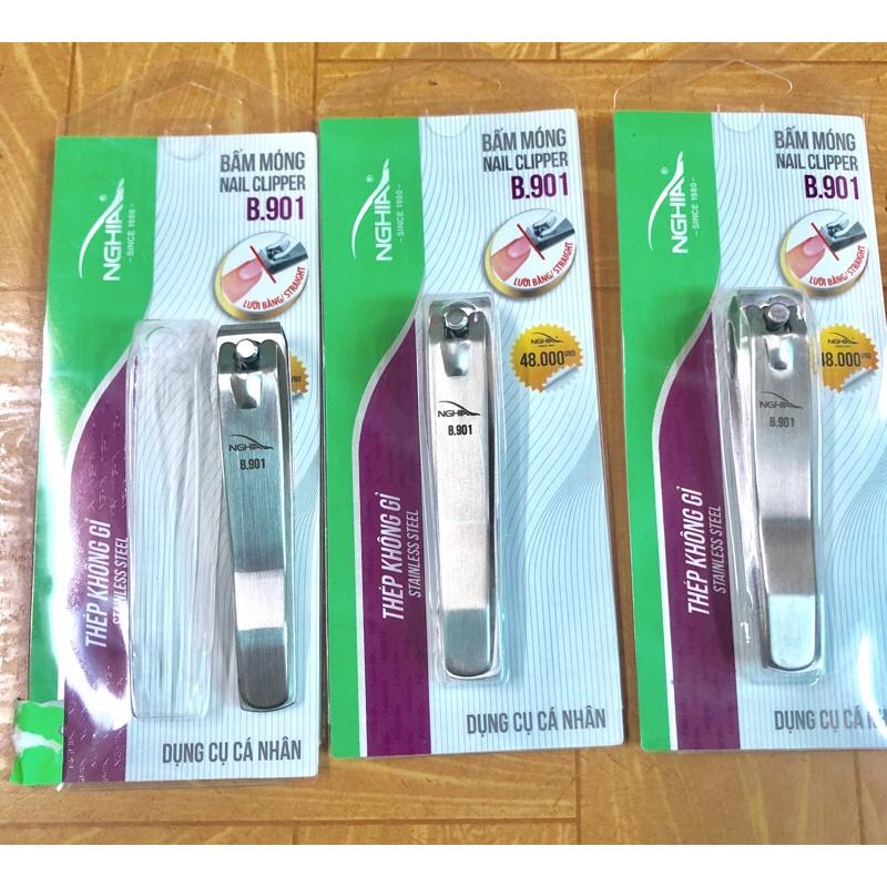 Kềm bấm móng lưỡi bằng Nghĩa loại lớn hàng chính hãng nail clipper mã B901 dùng cắt móng tay móng chân