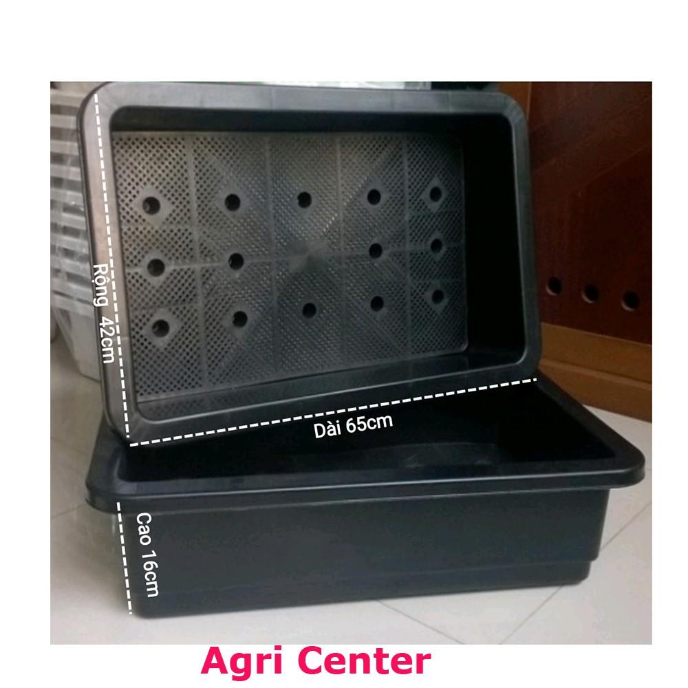 Bộ 1 Khay Trồng Rau Và 1 Túi Đất Hữu Cơ ORGANIC SOIL  Giúp Trồng Rau Sạch Và An Toàn