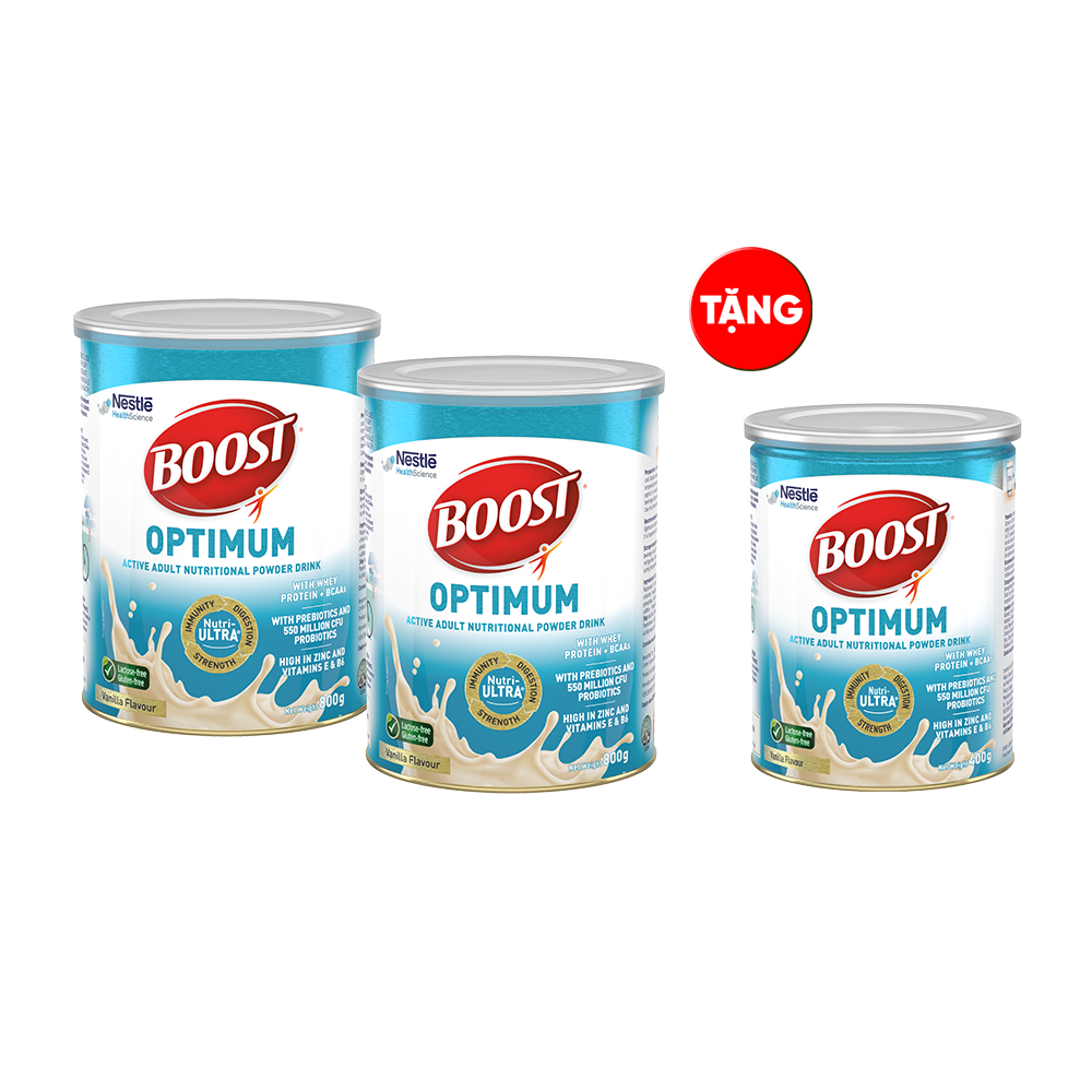 Combo 2 lon Boost Optimum 800g - Tặng 1 lon 400g cùng loại [CRM]