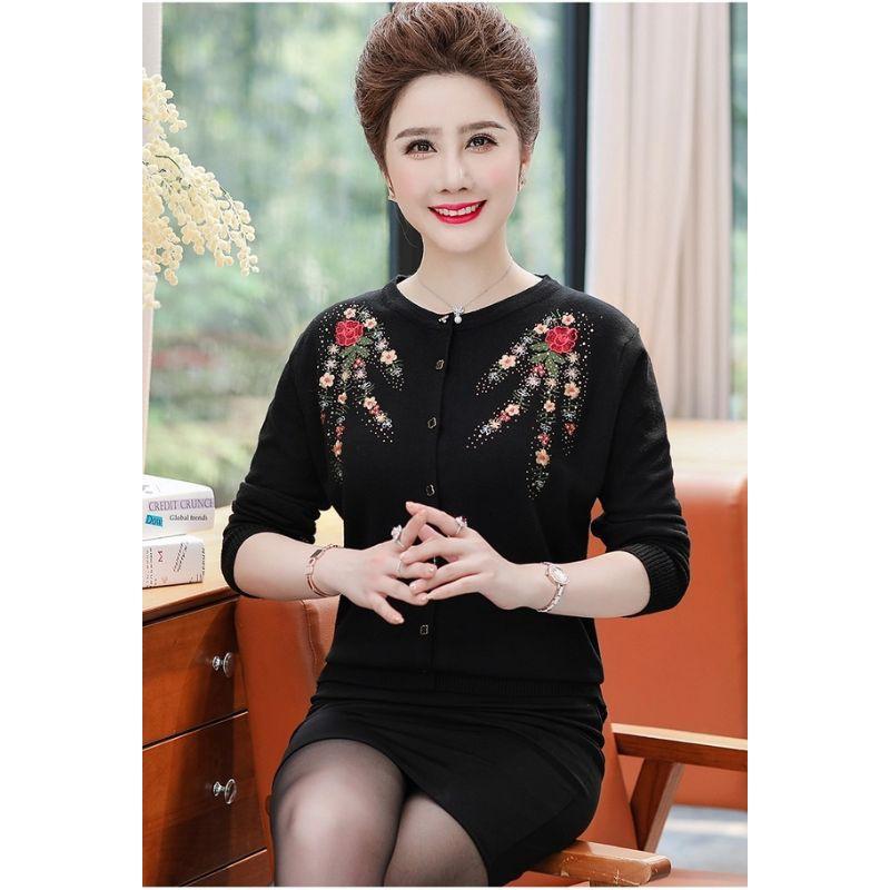 Áo Khoác len trung niên nữ