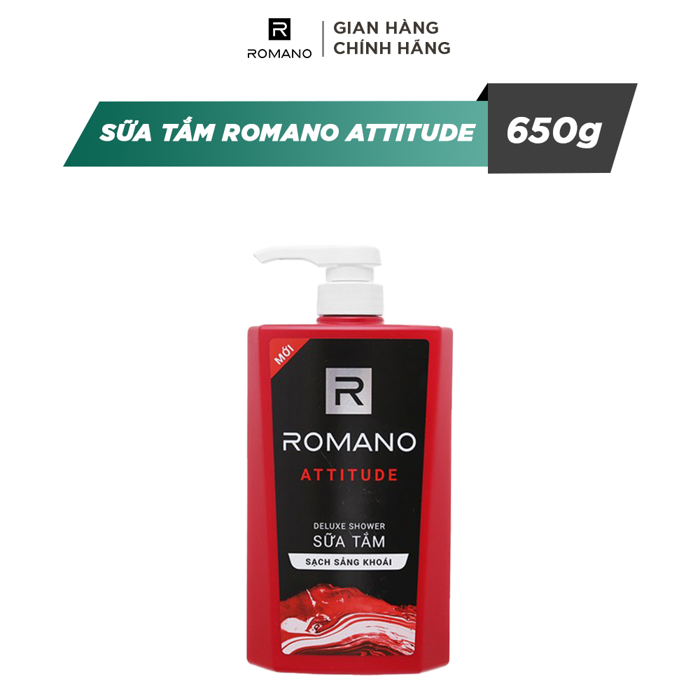 Sữa Tắm Sạch Khuẩn Romano Attitude 650g