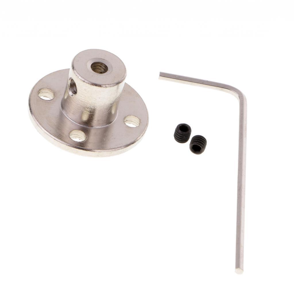 4mm+8mm Rigid Flanged Coupling Motor Guide Shaft Coupler Motors Connectors for DIY Parts