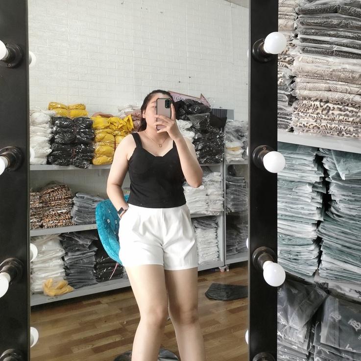 Quần đùi xếp ly bigsize nữ, Quần bigsize nữ ngoại cỡ từ 60-100kg QDXL