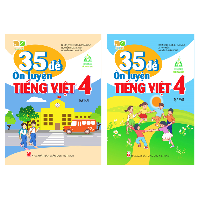 Sách - Combo 35 Đề ôn luyện Toán + Tiếng Việt 4 Tập 1+2