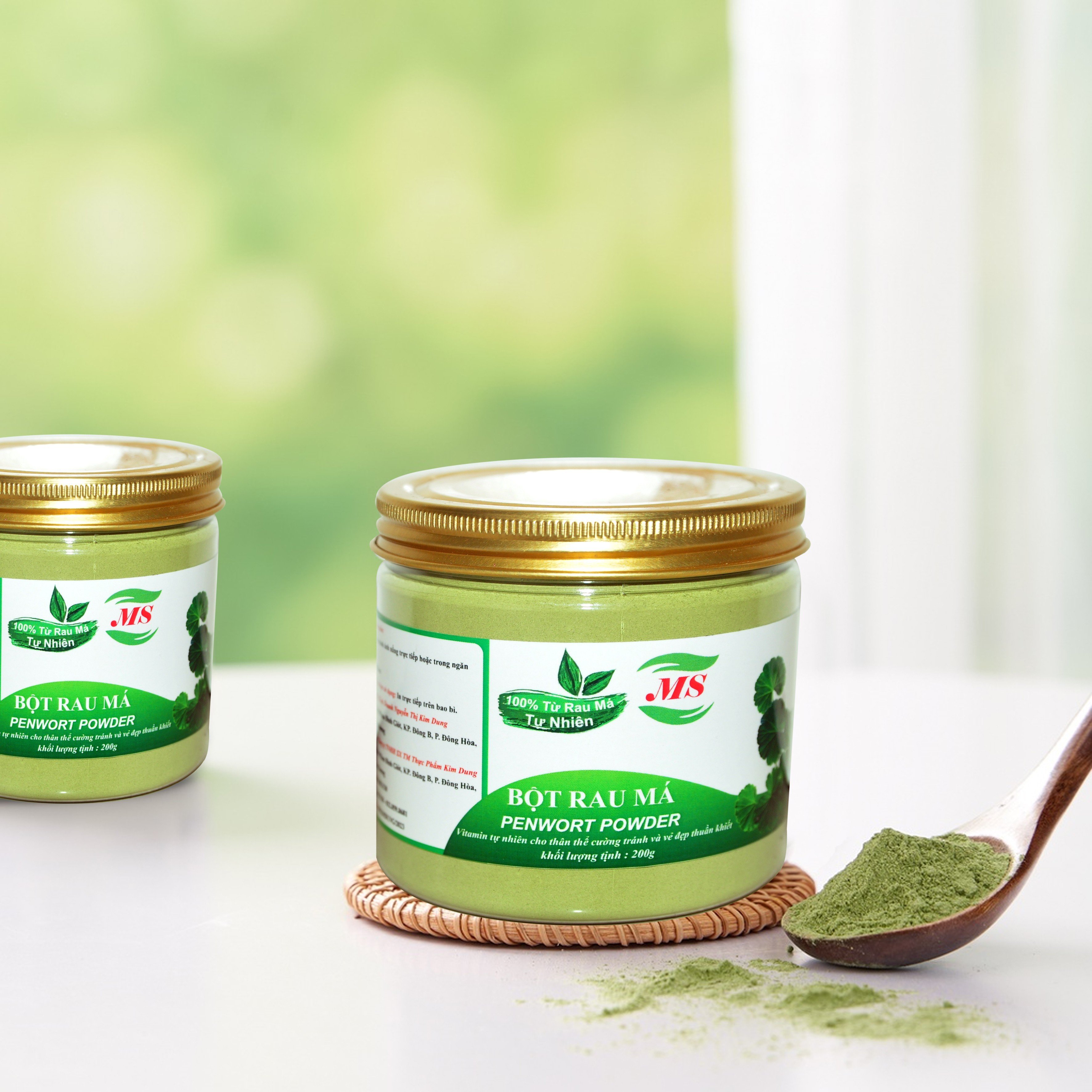 Bột rau má nguyên chất - 200g - bột rau má sấy lạnh