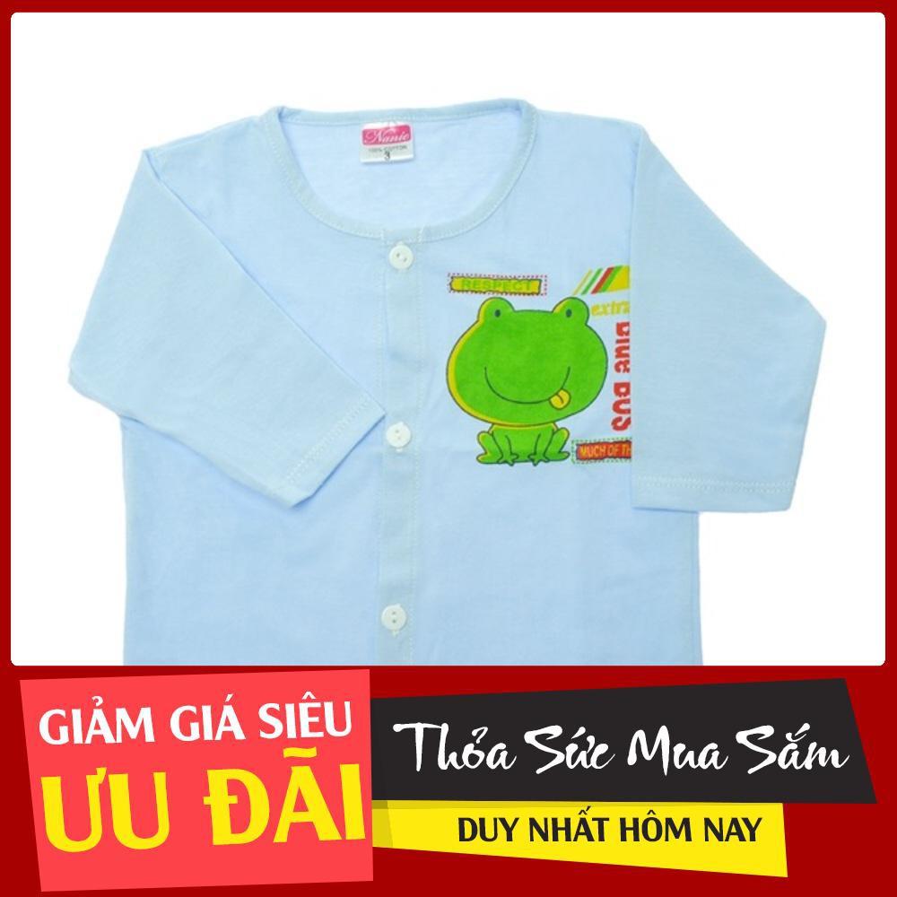 (3-19kg) Combo 5 Áo cài giữa tay dài màu Nanio (s1-8