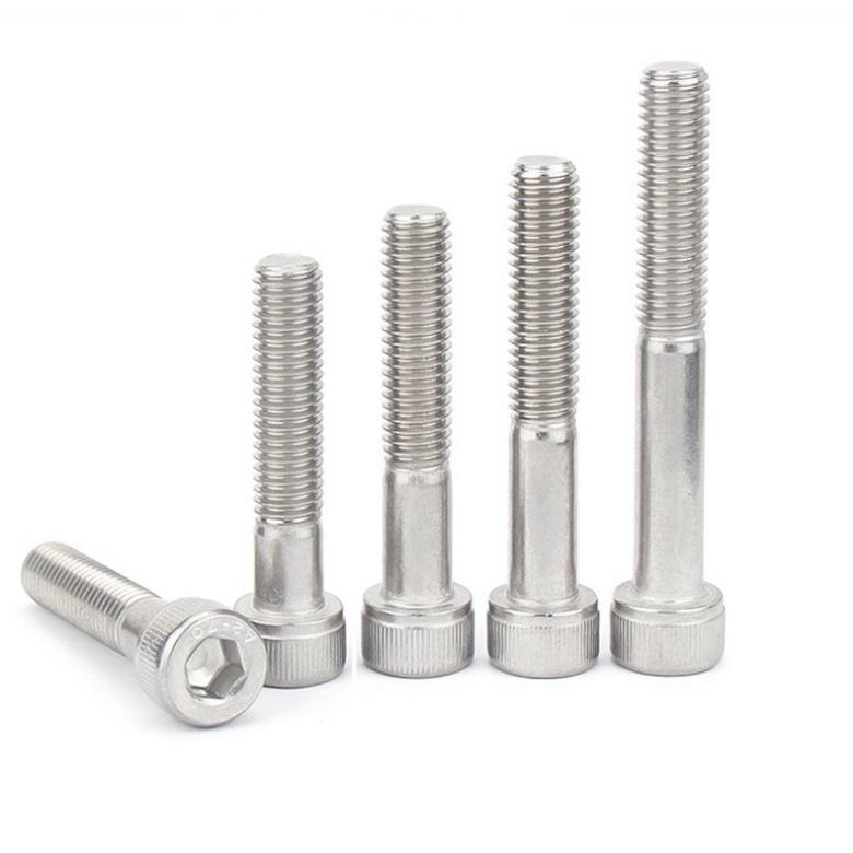 Combo 50c bulong lục giác chìm ĐẦU TRỤ INOX 304 M4, M4X12, M4X16, M4X20,M4X25