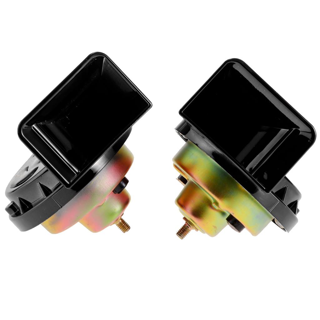 2 Pieces Basin Type Speaker Auto Car Universal Used 4A Dual-tone Snail Horn