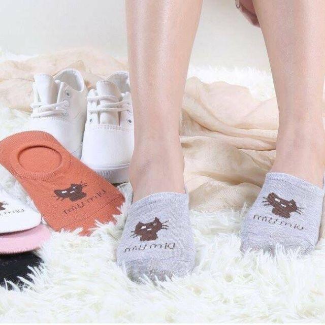 Set 10 Đôi Tất Hài Mèo Siêu Yêu Cho Bạn Gái