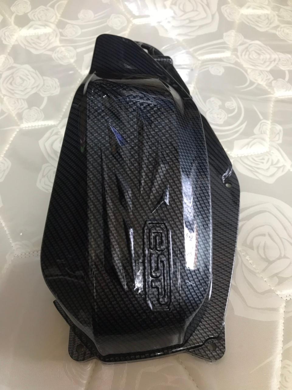 BỘ 2 MÓN CACBON ỐP PÔ E VÀ QUẠT GIÓ XE AIR BLADE 2013-2020