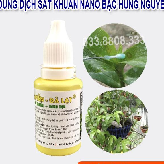 CHẾ PHẨM HÙNG NGUYỄN NANO BẠC CHUYÊN PHÒNG NẤM VI KHUẨN PHONG LAN