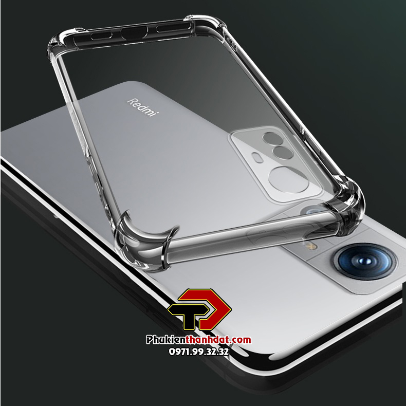 Ốp lưng Xiaomi 12T Pro dẻo trong suốt chống sốc bảo vệ camera sau