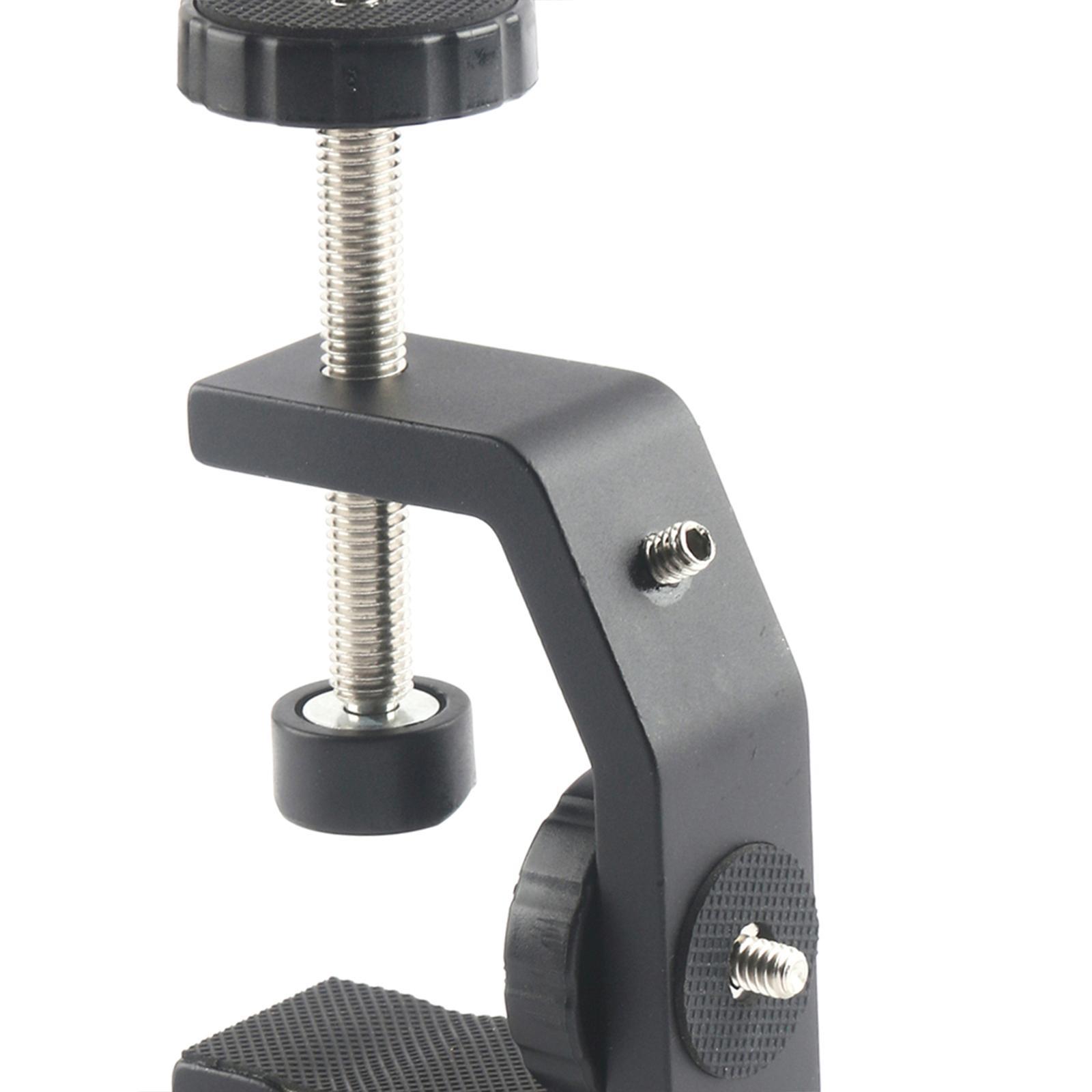 Portable clamp Desktop Mount for Camera Holder Stand Photography Aluminum