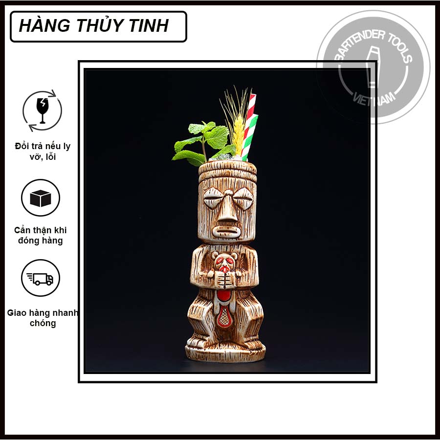 Ly tiki cocktail - Hawaiian cocktail cup- Mẫu Samif