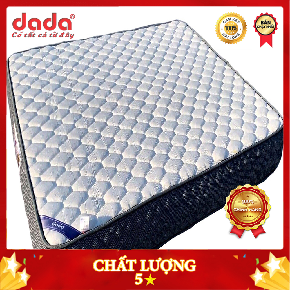 Nệm Lò Xo Túi Cuộn Độc Lập Khách Sạn 5 Sao Hàng Chuẩn Chính Hãng- Vinpearl DaDa - Đệm Lò Xo Xuất Khẩu EU -  Dày 22cm - Dùng Bền Trên 20 Năm