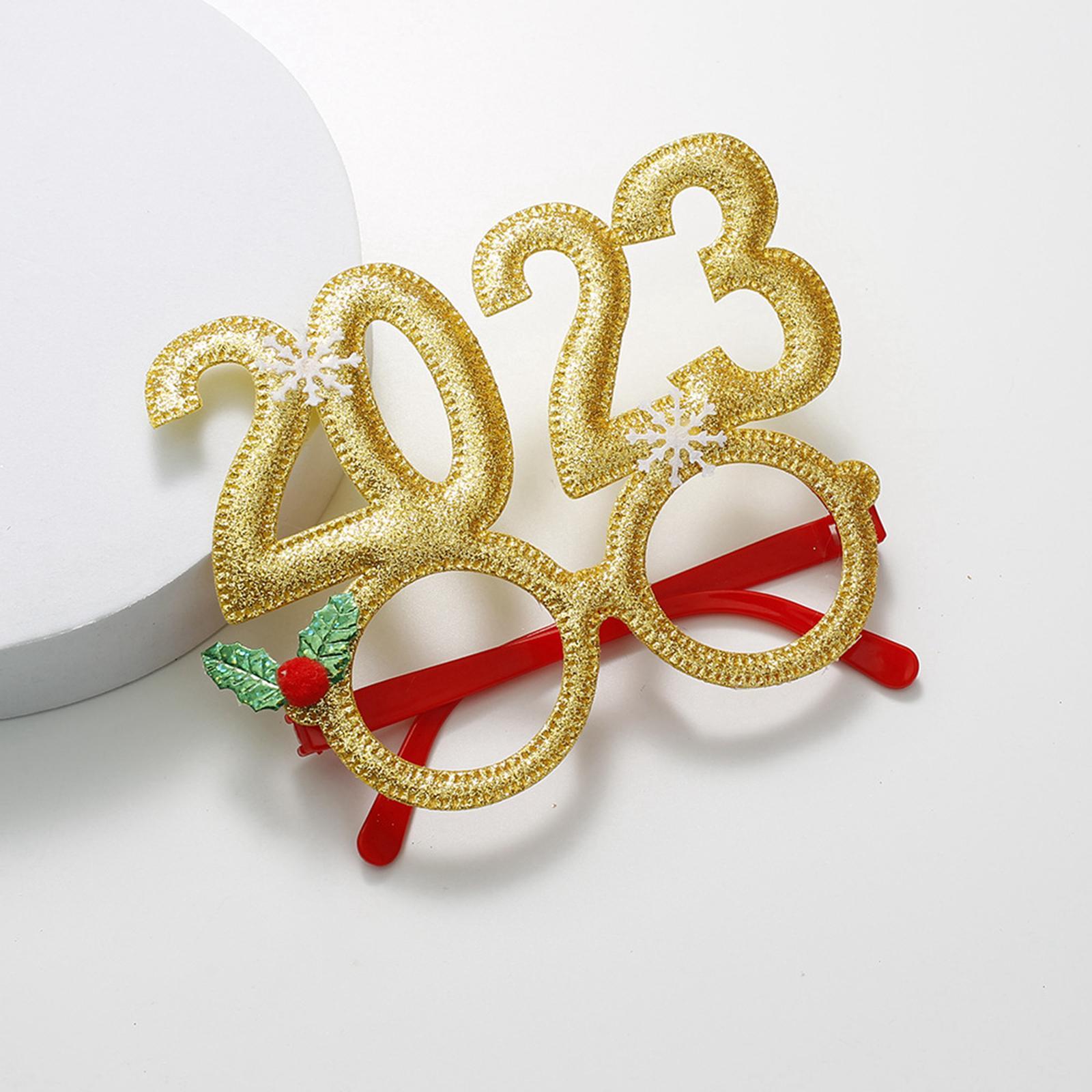 Christmas Glasses Prop Kit Christmas Decoration Costume Glasses Cosplay Glasses for Cosplay